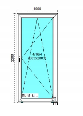 Ablak - Olcsó PVC PVC White 100x220