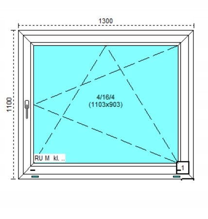 Ablak - Olcsó PVC ablakok fehér 130x110 -ben