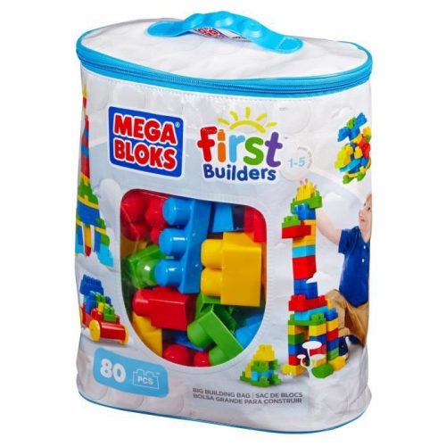  Mega Bloks Klocki Mega Bloks 80 db-os kék táska