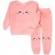 Gyerekkészlet - Tracksuit szett nadrág pulóver Kitty Pink 110 J625G