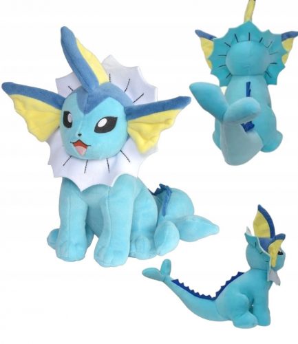 Tündérmese plüssállat - Pokemon vaporeon eredeti kabalája plüss 25cm