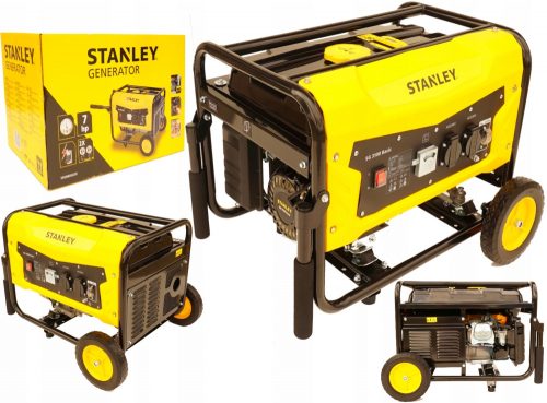 Hordozható egyfázisú Stanley 2900 W-os benzines generátor