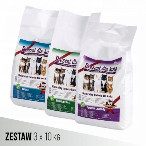 Alom macskáknak - Macska alom készlet 3-pak macska 3x10 kg-ra