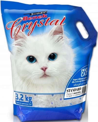 Alom nyulaknak és kis rágcsálóknak - Super Benek Crystal 7.6L szilikon macska kavics