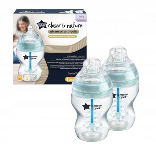 Bébiüveg - Kólika elleni flakon 2*260ml Tommee Tippee