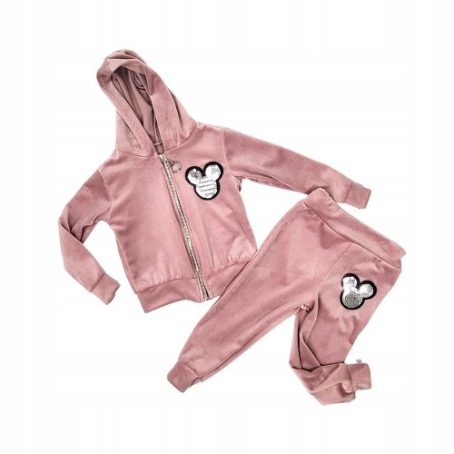 Gyerekkészlet - Tracksuits Pink Children's Velor Set 104