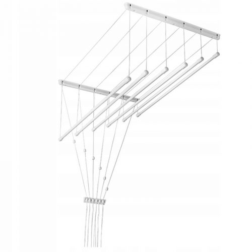 Ruhaszárító állvány - MENNYEZETI SZÁRÍTÓ 1,6 m FÜRDŐSZOBA MENNYEZET 6 RÚD