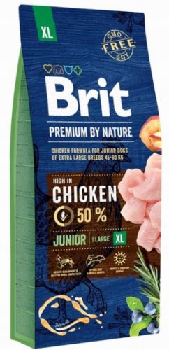 Száraz kutyaeledel - Brit Premium Nature Junior XL 15 kg csirke