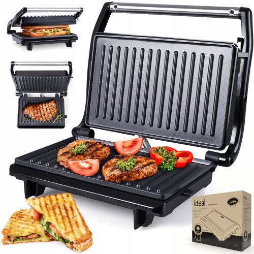  Ideális IK1701 kontakt elektromos grill ezüst/szürke 1500 W