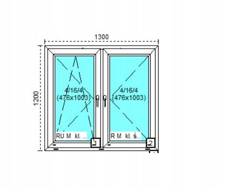 Ablak - Olcsó PVC ablak RU+R White 140x200