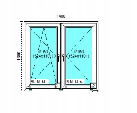 Ablak - Olcsó PVC ablak RU+R White 150x120