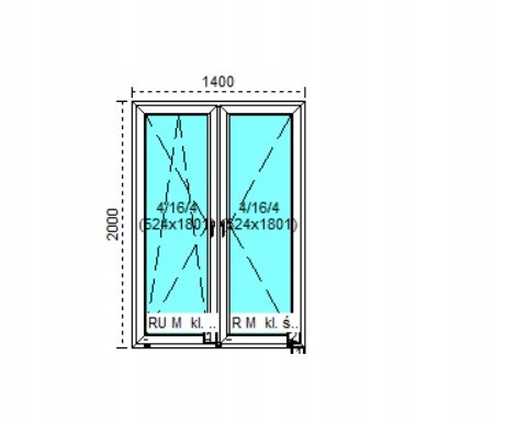 Ablak - Olcsó PVC ablak RU+R White 130x160