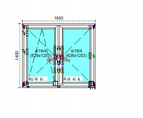 Ablak - Olcsó PVC ablak Ru+r fehér 180x150