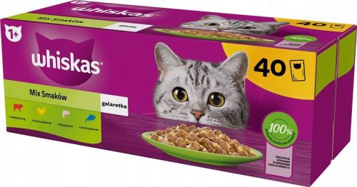 Konzerv macskáknak - Whiskas sashats keverik az ízét a Jelly 40x85G -ben