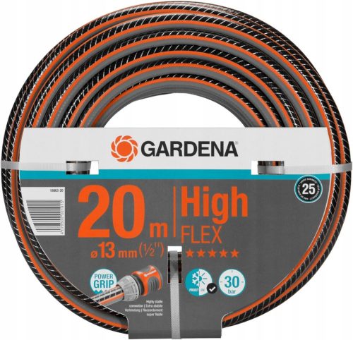 Öntözőtömlő - Gardena Comfort HighFlex kerti tömlő 1/2", 20 m 18063-20