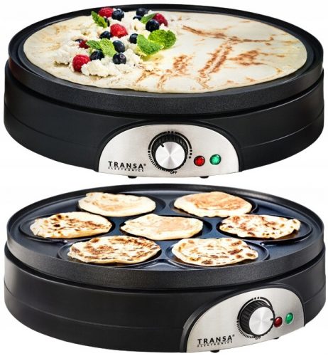  Transa Electronics DualPancake 1500 W fekete palacsintasütő