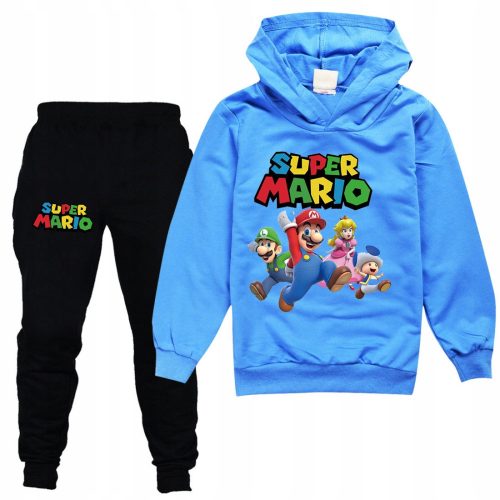 Gyerekkészlet - Tracksuit Super Mario pulóver és kék nadrág 160