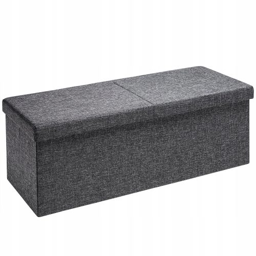 Pouf tárolóbázis kárpitozott pouf 100l 80cm