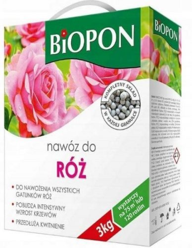  Többkomponensű műtrágya Biopon granulátum 3 kg 3 l