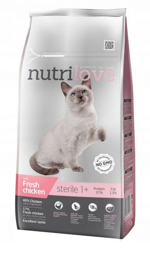 Granulátum macskáknak - Nutrilove prémium macska steril 7 kg