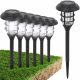 Földbe szúrható lámpa - 6x Garden Solar Lámpa kalapált LED -oszlop