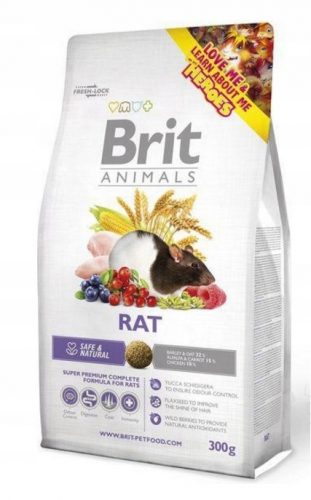 Takarmány kis rágcsálóknak - Brit Animals RAT Komplett patkánygranulátum 1,5 kg