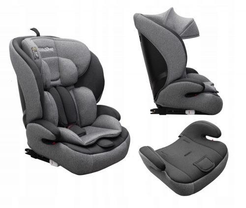 Autósülés gyerekeknek - Gyerekek zóna Isofix 9-36 kg autóülés szürke