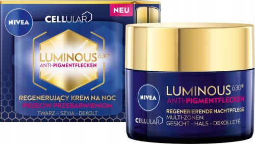  Nivea Cellular Luminous630 NIGHT Krém elszíneződés ellen 50 ml