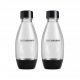  SodaStream műanyag flakon 2 x 500 ml fekete