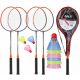 Tollaslabda, takaró, háló, ütőkészlet tollaslabdával Nils BADMINTON SET tollaslabda + CGROT Sportkalauz IDEÁLIS VÁSÁRLÁSTANULÁSHOZ