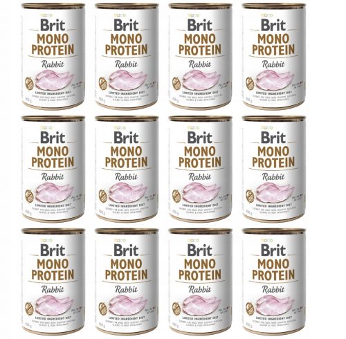  Brit Mono Protein nyúl nedves kutyaeledel 400 g