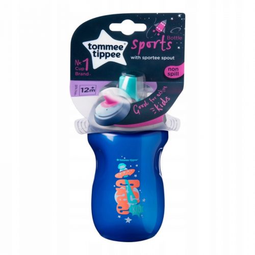 Bögre, üveg csecsemőnek - Sport vizes palack 260 ml Explora 12m + Tommee Tippee