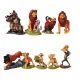 Játék figura - LION KING FIGURINES SZETT SIMBA TIMON PUMBA 9 DB