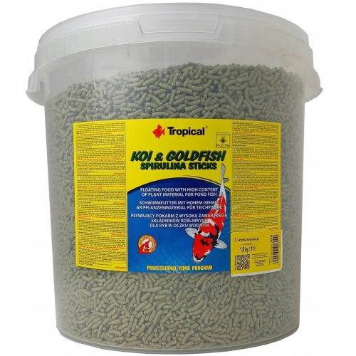  Élelmiszer trópusi koi és aranyhal Spirulina rudak formájában 1,6 kg