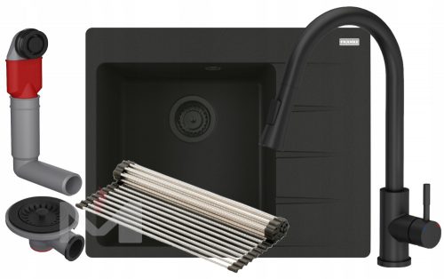 Mosogató - Franke CNG Sink 611-62 TL LK Black Drain+akkumulátor