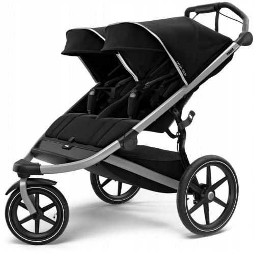 Sport babakocsi - Dupla kocsi Thule Urban Glide2 Double Jet Black