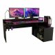 Fekete Gaming Desk 200 cm Supernova214 LED