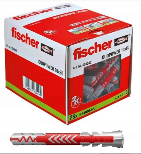 Fischer tágulási dugók 10 x 80 mm 25 db.