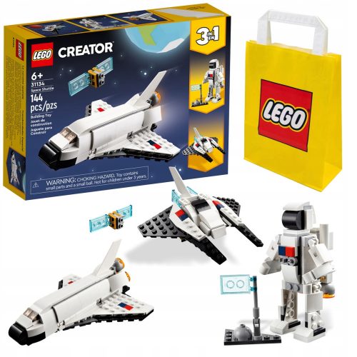  LEGO Creator 3 az 1-ben 31134 űrsikló + papírtáska LEGO 6315786 sárga 24x8x18 cm