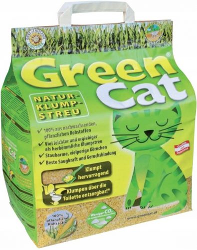 Alom nyulaknak és kis rágcsálóknak - Grain Cat GreenCat csomós macskaalom 24L