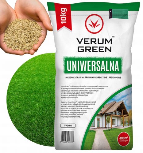  Fűkeverék száraz területekre, árnyékos területekre, kertre, felújításra, sportolásra Verum Green 400 m² 10 kg