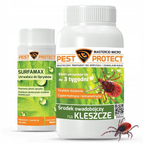  Kullancs elleni folyadék PEST PROTECT 250 ml + Folyadék kullancsok, szúnyogok, legyek ellen PEST PROTECT 100 ml