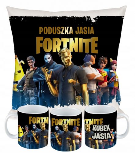  FORTNITE PÁRNA BÖRÉS SZETT ajándék + NÉV