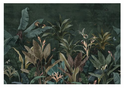 Falikép LEVELEK JUNGLE Nature Birds 368x254