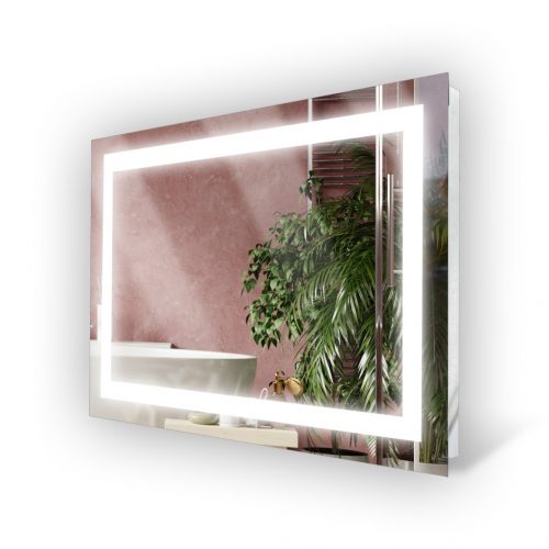 Fürdőszoba tükör - Mexen Nida LED kiemelt tükör 100 x 80 cm