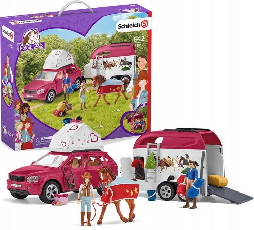  Kaland a Schleich 42535 autóval és utánfutóval