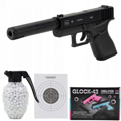  Pistol Balls hangtompító Glock Asg Metal 800