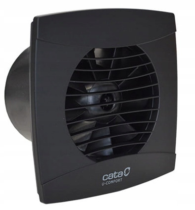 Fürdőszoba ventilátor - Fürdőszoba ventilátor CATA UC-10 STD Fekete SZELEP