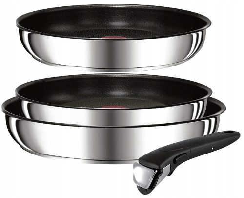 Serpenyő készlet - Tefal Pans 22 24 24 cm Ingenio inox indukció