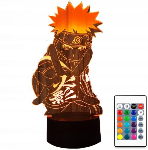  3D LED LÁMPA NARUTO UZUMAKI ANIME MANGA NINJA USB